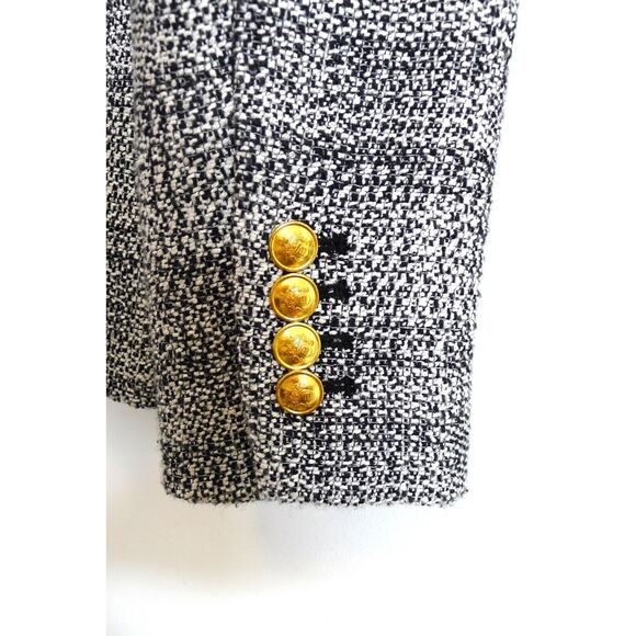 BABATON Tweed Linen-Blend Double-Breasted Index Blazer Jacket XS ARITZIA $228 - Picture 8 of 13